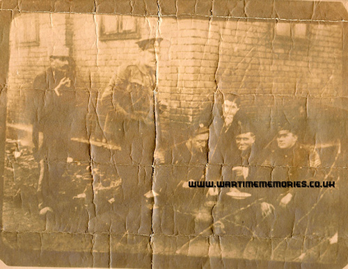 Ernest Joyce (far right) at Stendal in August 1918